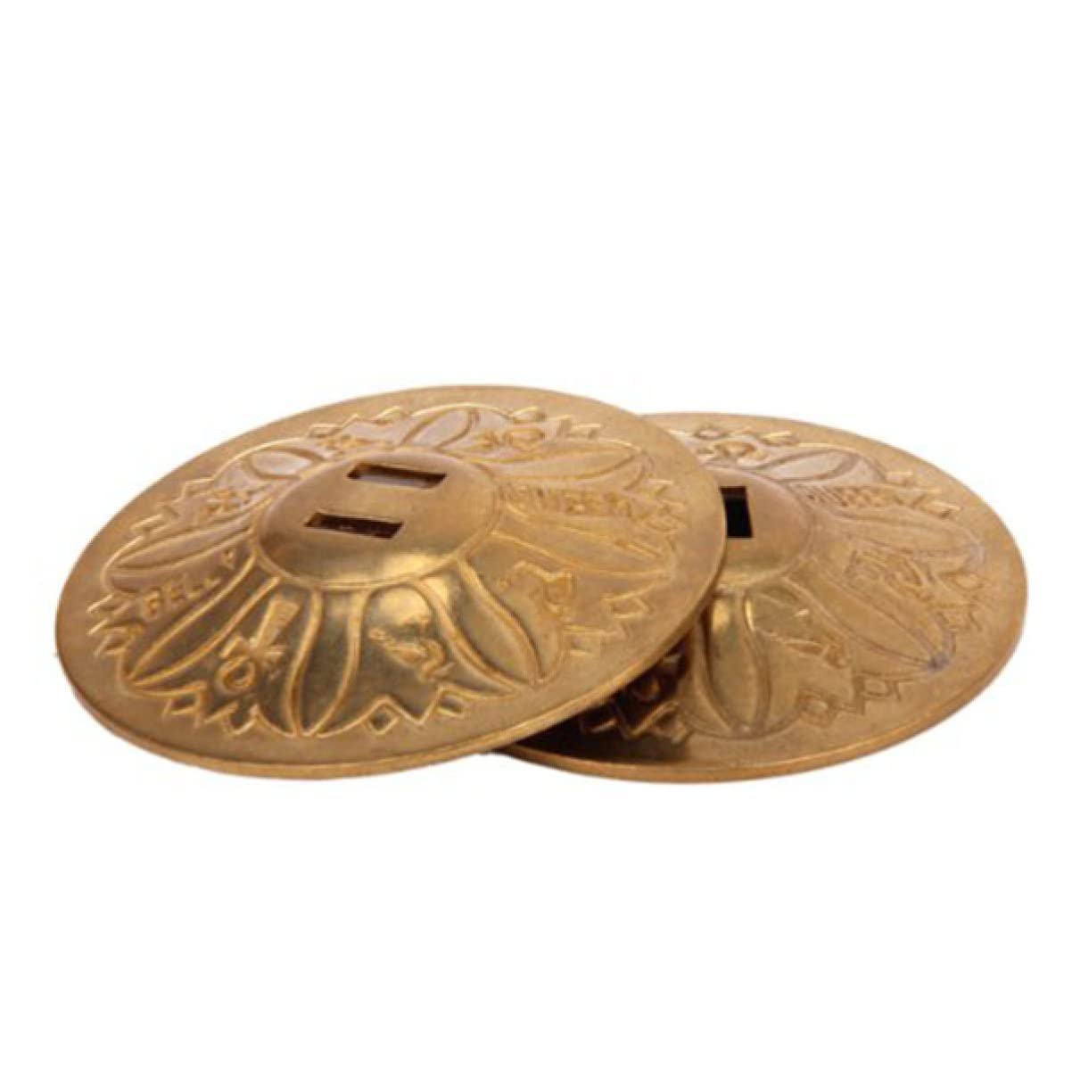 3 Pairs of Authentic Copper Belly Dance Finger Cymbals (Zills) - Professional Egyptian Dance Accessories for Performances, Costumes & Practice