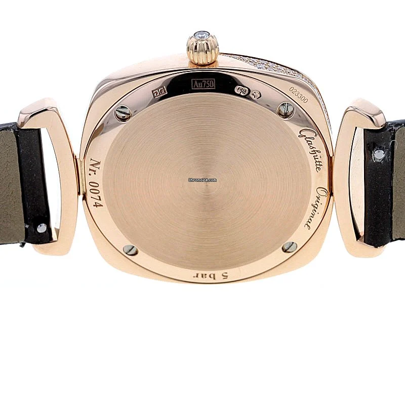 Glashutte Original Pavonina Ladies Watch - 18K Red Gold & Diamond Bezel - Luxury Women's Wristwatch for Formal Events & Special Occasions