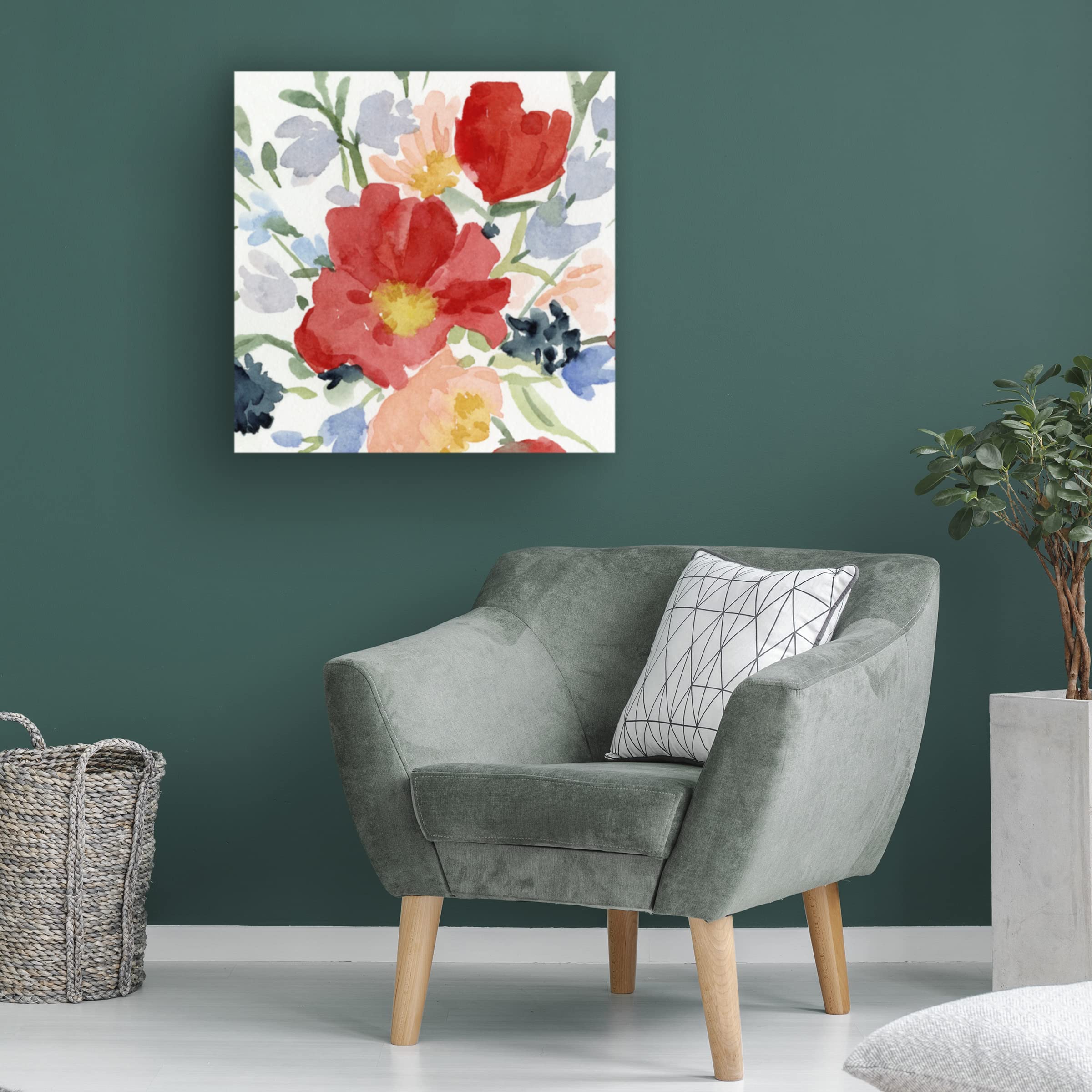 Emma Caroline 'Indian Summer Bouquet I' Canvas Wall Art Print - Floral Home Decor for Living Room, Bedroom & Office | Trademark Fine Art Collection