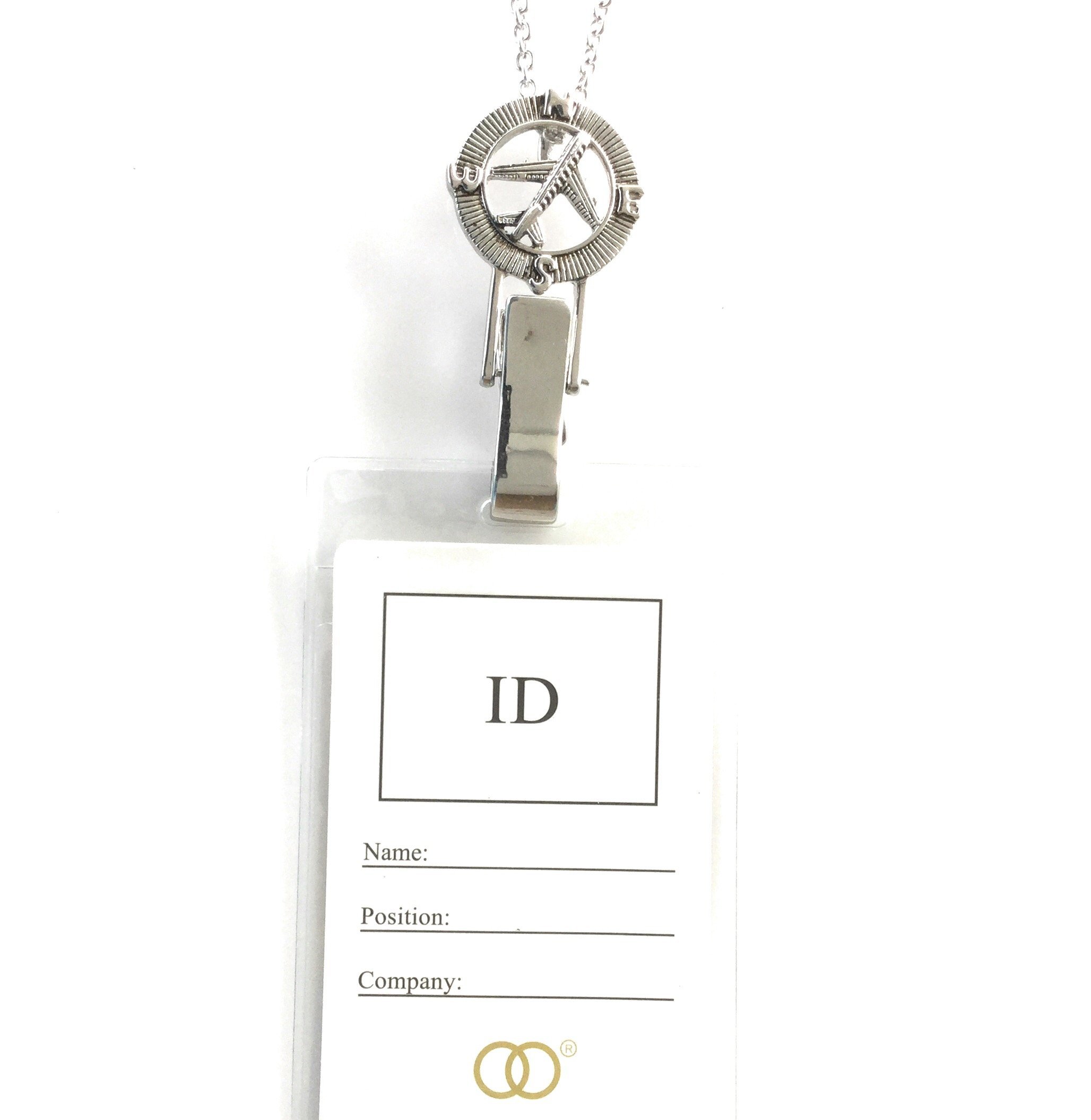 Premium Silver Tone Lanyard for Flight Attendants & Airport Staff - Durable Badge ID Holder with Breakaway Safety Clip | Professional Use for Airlines, Security & Corporate Settings | Ideal for Airports, Offices, Events & Daily Commuting | Perfect for ID Cards, Keys & Work Badges in High-Traffic Environments | Great for Business Travel, Conferences & Workplace Safety