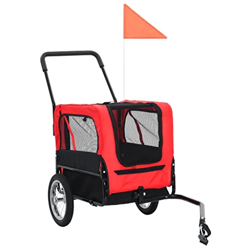 360° Rotating Pet Bike Stroller - Safe Non-Slip Dog & Cat Bike Trailer with 2 Entry Points | Perfect for Outdoor Cycling, Jogging & Park Adventures