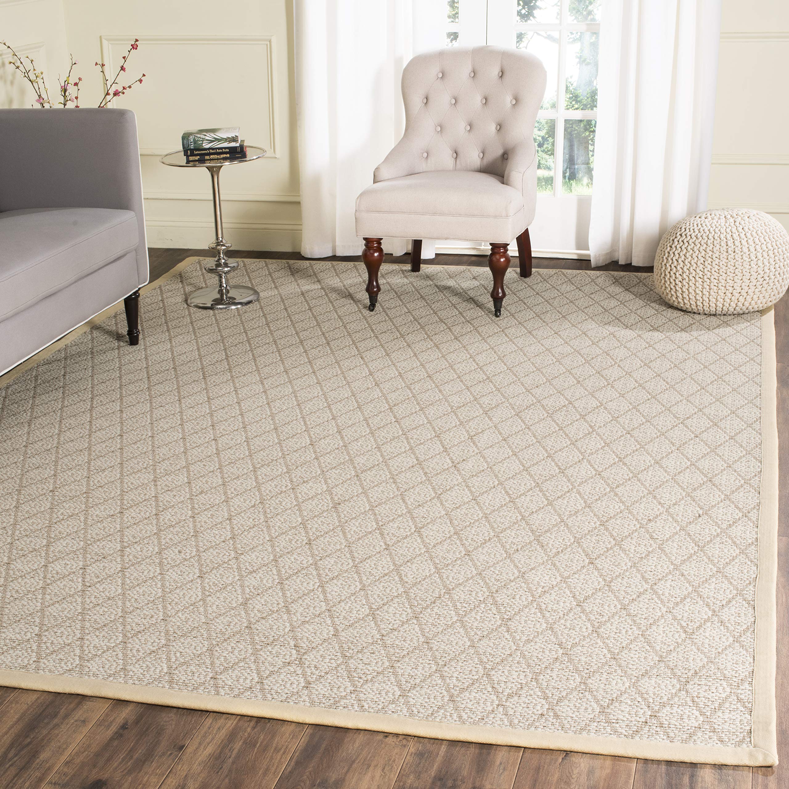 SAFAVIEH Handmade Jute Natural Fiber Accent Rug 4'x6' - Eco-Friendly, Durable Floor Mat for High Traffic Areas | Perfect for Entryway, Living Room, Bedroom & Home Decor (NF460A)