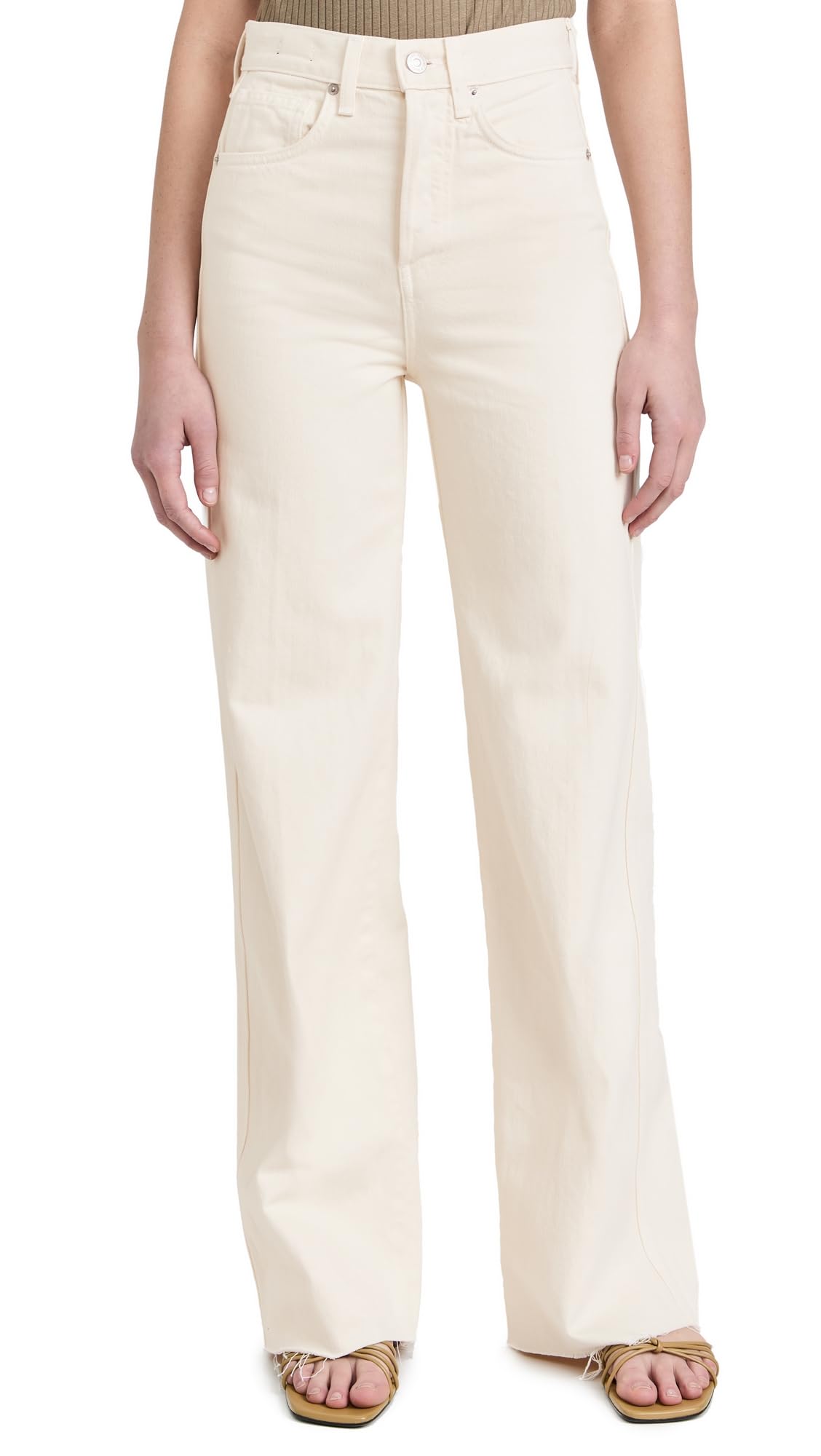 Women's High Rise Wide Leg Jeans - Taylor Stretch Denim Pants for Casual & Work Wear | Comfortable & Stylish for Everyday Outfits