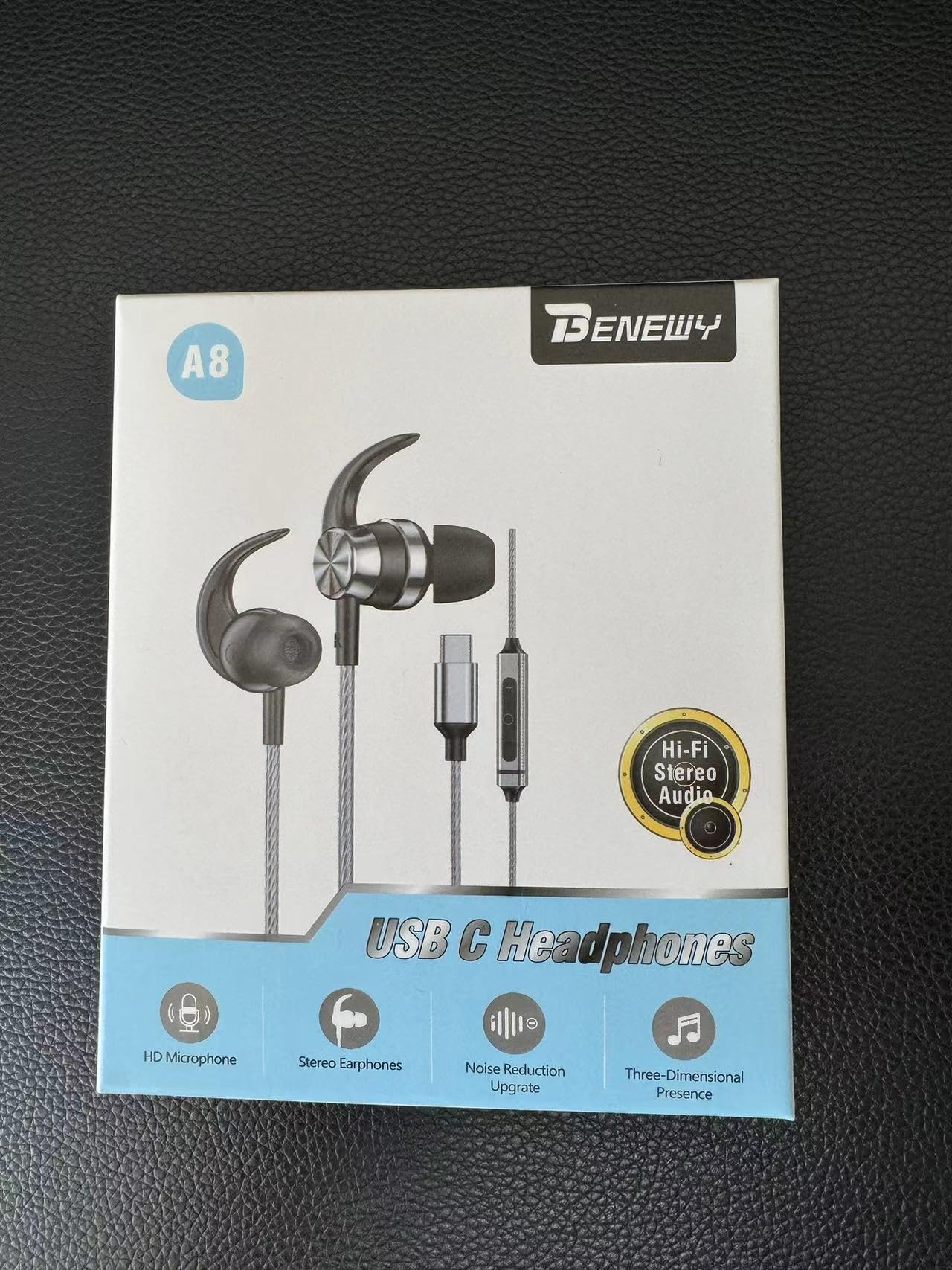 USB C Wired Headphones with Mic & Volume Control - Noise Isolation Stereo Earphones for iPhone 15/16/Pro/Max, Samsung Galaxy S24/S23/S22/S21/S20, Google Pixel 8/7a/6 - Perfect for Commuting, Gaming & Work Calls
