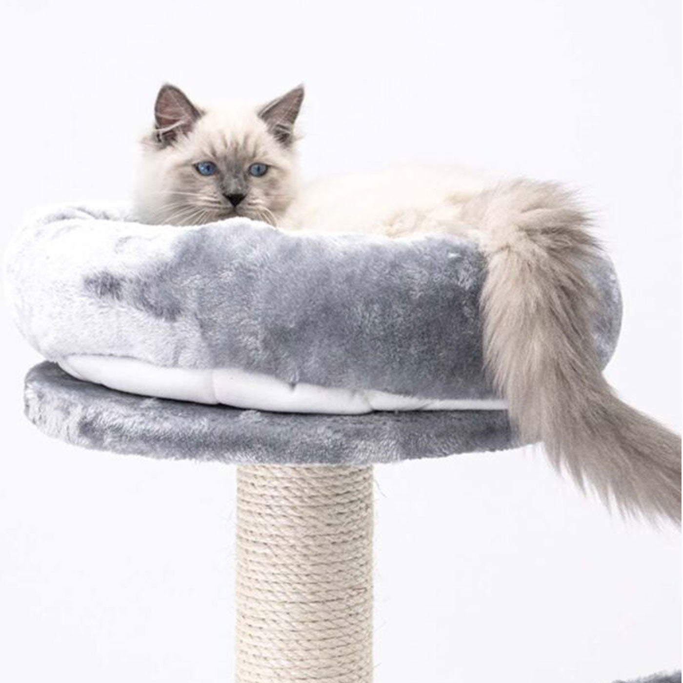 Little Rebels Reno 110cm Cat Tree - Multi-Level Cat Tower with Scratching Posts & Perches for Indoor Cats | Perfect for Play, Rest & Climbing in Small Spaces
