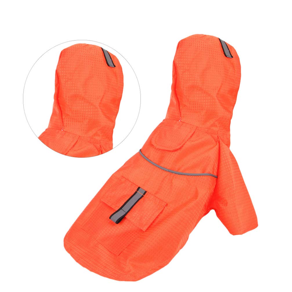 Waterproof Reflective Adjustable Dog Raincoat - Small Size Double Layer Puppy Poncho for Walking in Rain | Pet Rainwear for Outdoor Adventures & Bad Weather Protection