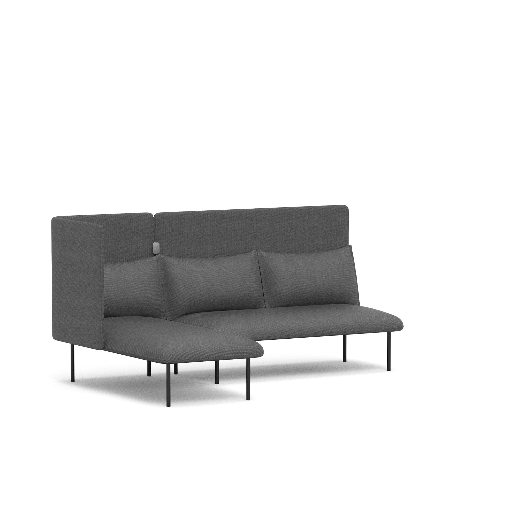 QT Adaptable Lounge Sofa with Left Chaise - Modular Sectional Couch for Living Room, Family Room & Home Theater Comfort