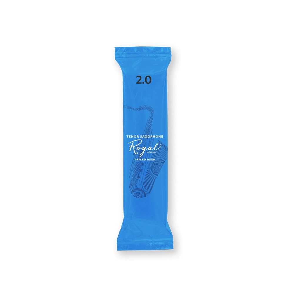 D'Addario Woodwinds Royal Tenor Saxophone Reeds #2.0 - Professional Strength for Jazz & Classical Music - Perfect for Performances & Practice Sessions