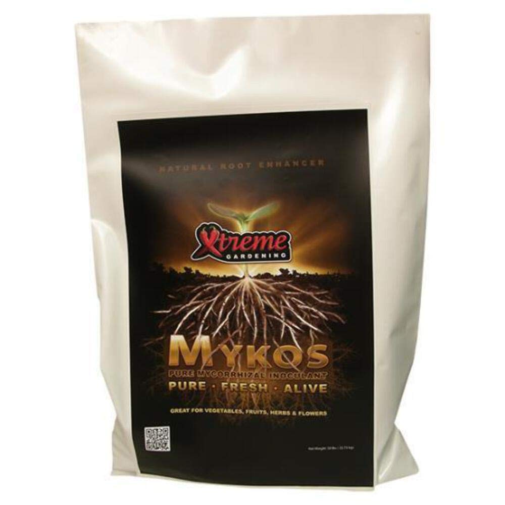 Xtreme Gardening Mykos Hydroponic Root Enhancer - 50 lb Organic Mycorrhizal Inoculant for Stronger Plant Roots | Ideal for Hydroponics, Indoor Gardening & Commercial Greenhouses