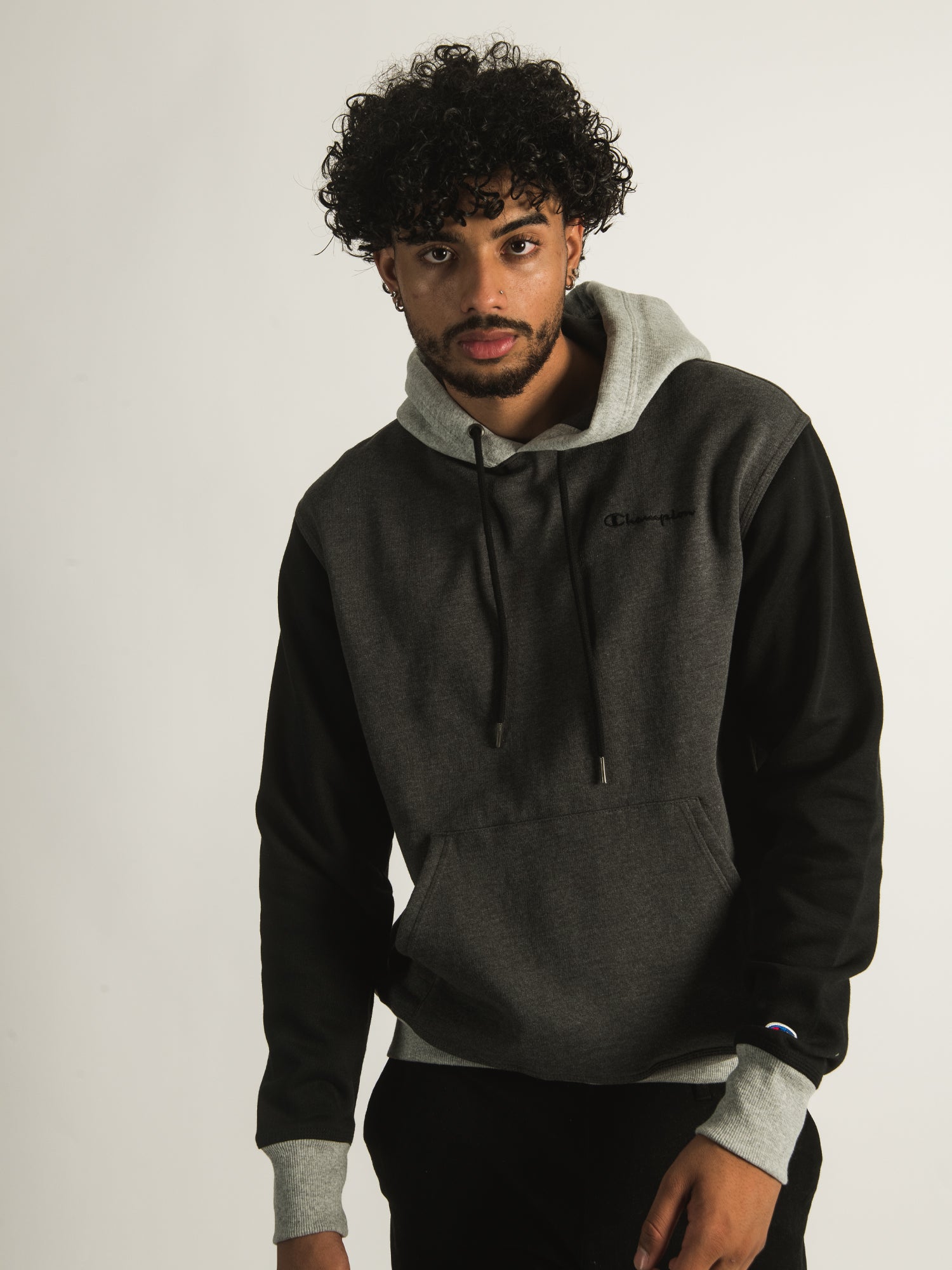 Champion Powerblend Color Block Pullover Hoodie - Men's & Women's Casual Sweatshirt for Gym, Running & Streetwear | Clearance Sale