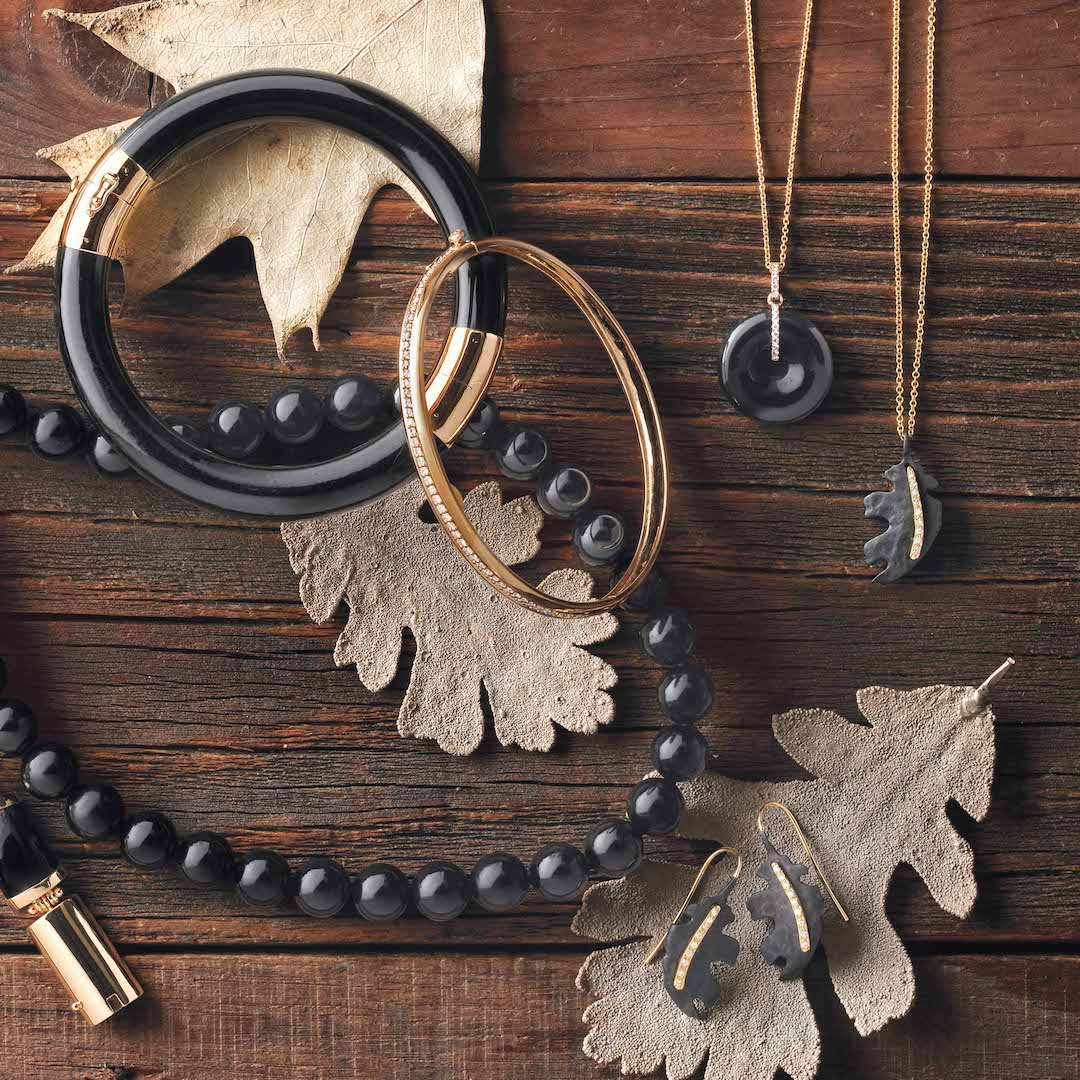 Black Jade Pacific Bangle - Elegant Handmade Jewelry for Women | Perfect for Casual Wear, Parties & Special Occasions