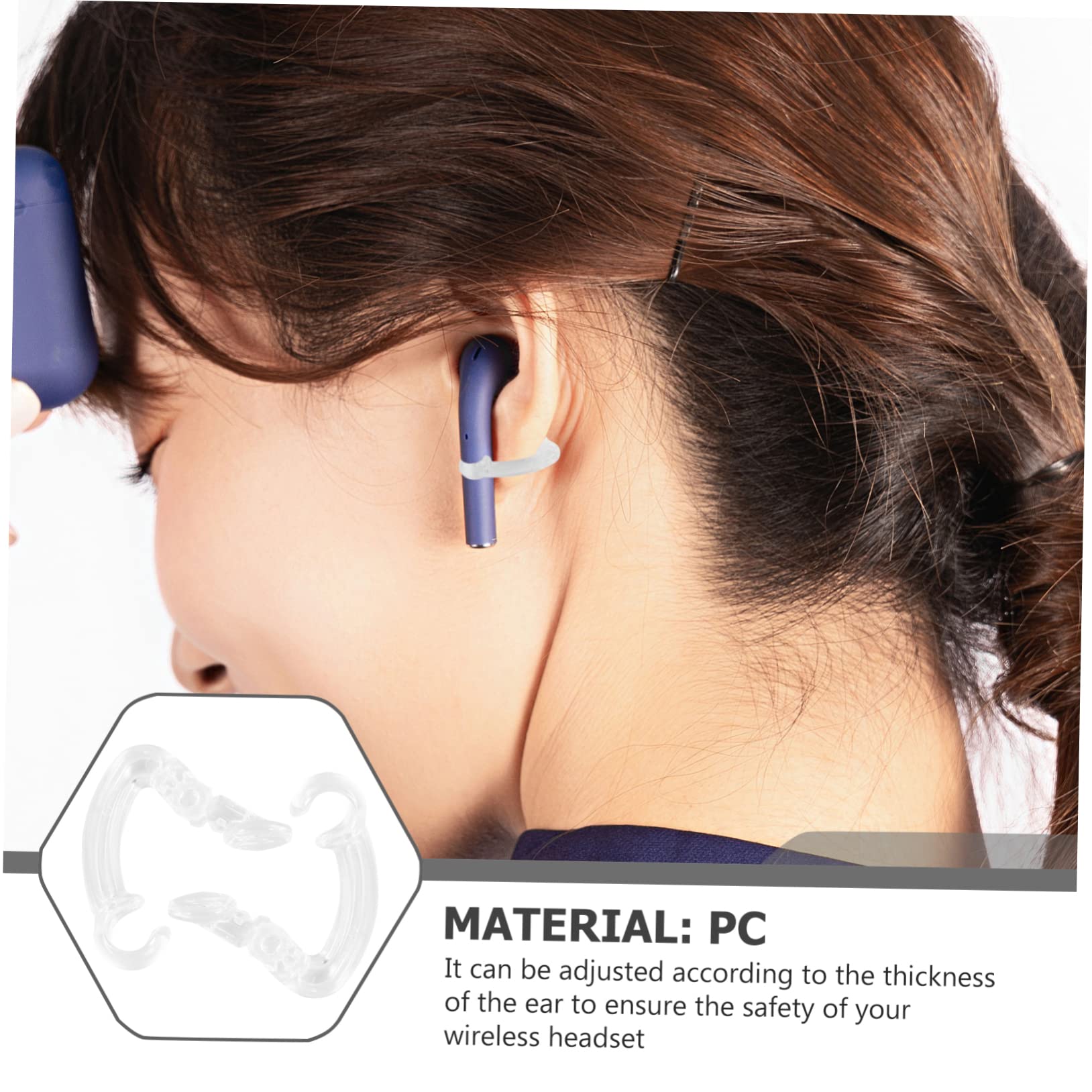 Gadpiparty 2-Pack Anti-Lost Headphone Clips - Secure Earbud Hooks for Cycling, Running & Workouts - Compatible with Pro2 Speakers & Most Earphones - Durable Bike Accessories & Sports Gear