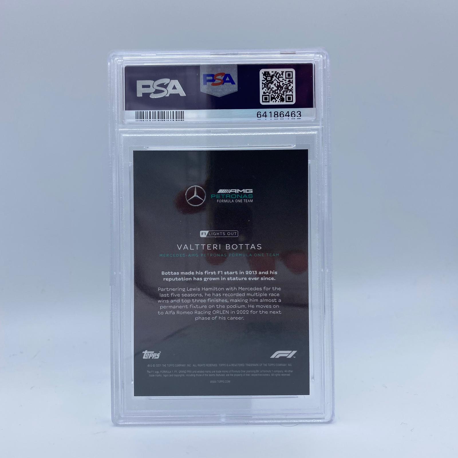 PSA 10 Valtteri Bottas 4/5 Rainbow Foil F1 Racing Card - Perfect for Collectors, Fans & Sports Memorabilia Displays