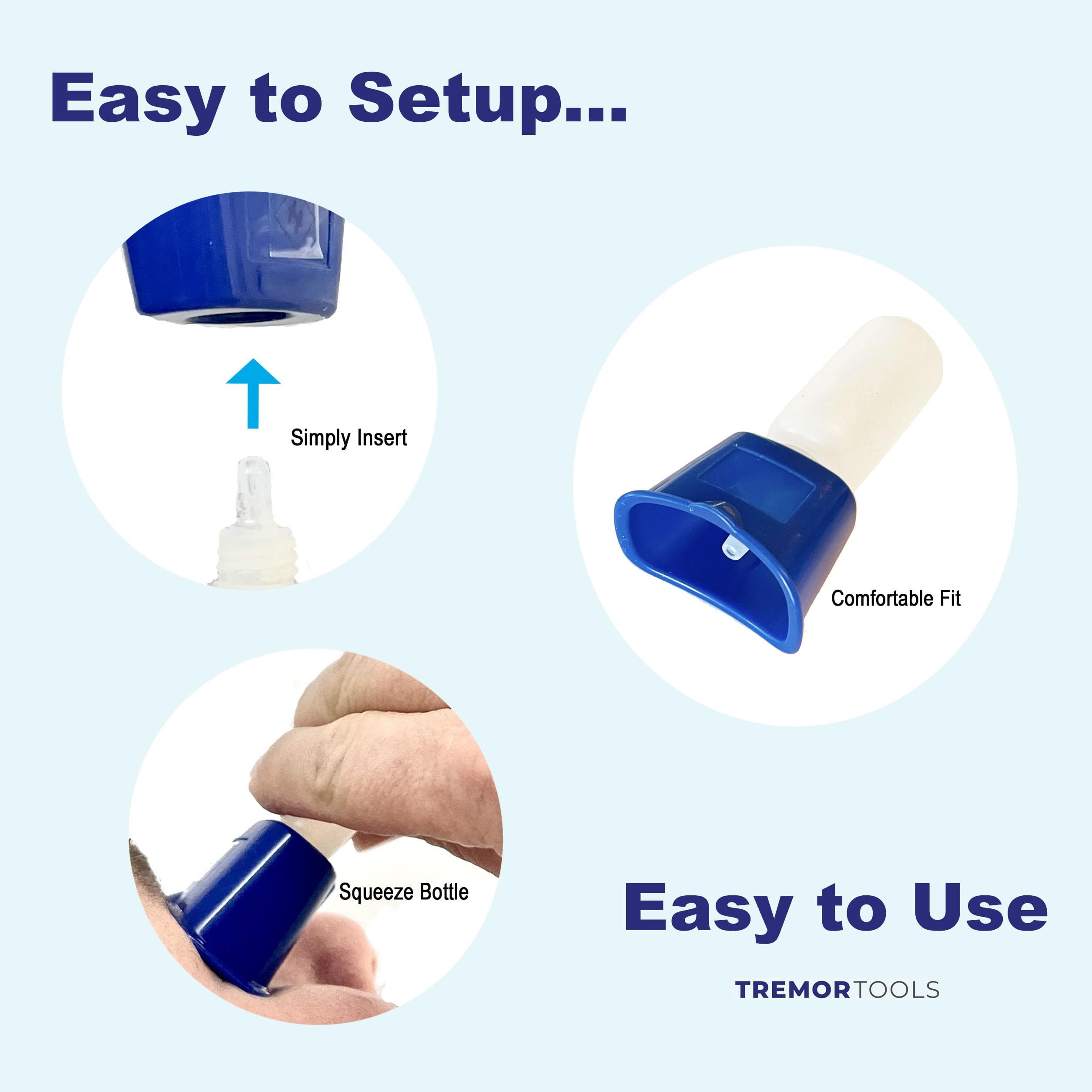 TremorTool Bullseye Eye Drop Guide - Essential Eyedrop Dispenser Aid for Steady Application - Fits Most Eyedropper Bottles - Perfect for Elderly & Hand Tremors - Improve Eye Drop Accuracy for Glaucoma, Dry Eyes & Medication Use