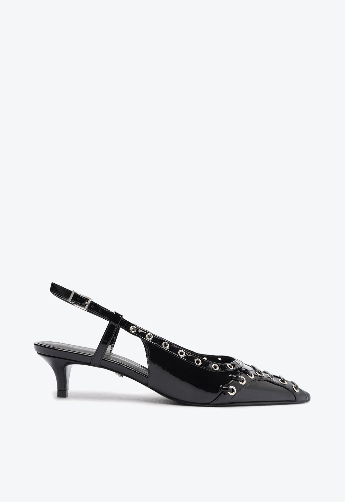 Ruth Mid Heel Patent Leather Pumps for Women - Elegant Office & Party Shoes | Comfortable Work & Evening Wear