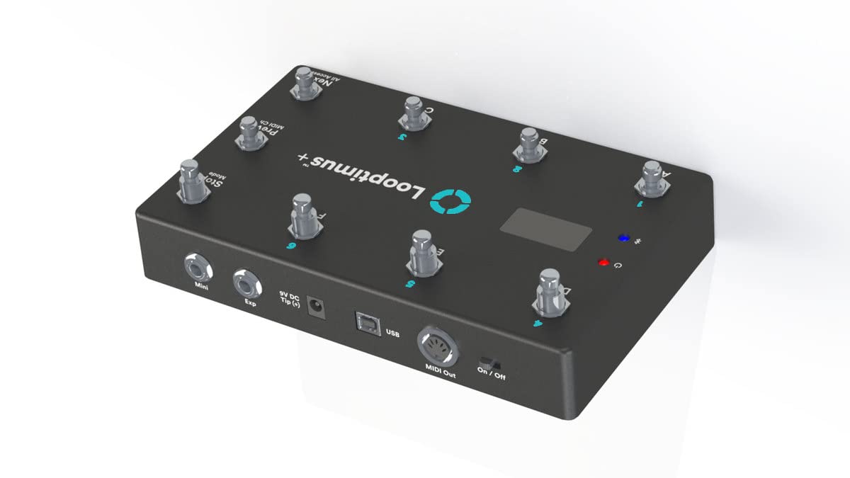 Looptimus Plus Wireless Bluetooth MIDI Controller for Music Production - Portable Beat Maker with 8 Velocity-Sensitive Pads for DJs, Producers & Live Performances