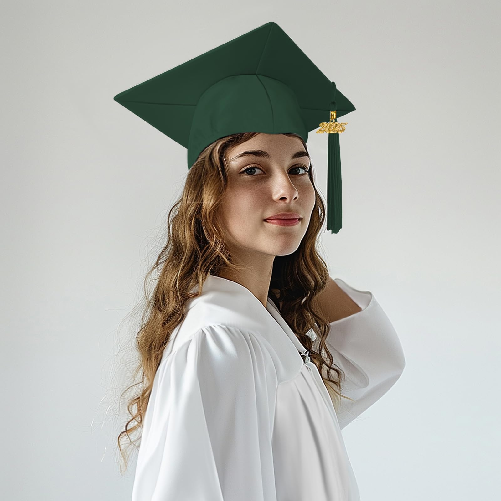 2025 Graduation Cap Tassel with Year Charm - Happy Secret Graduation Ceremony Accessories for High School & College Graduates - Perfect for Commencement, Photo Shoots & Keepsakes