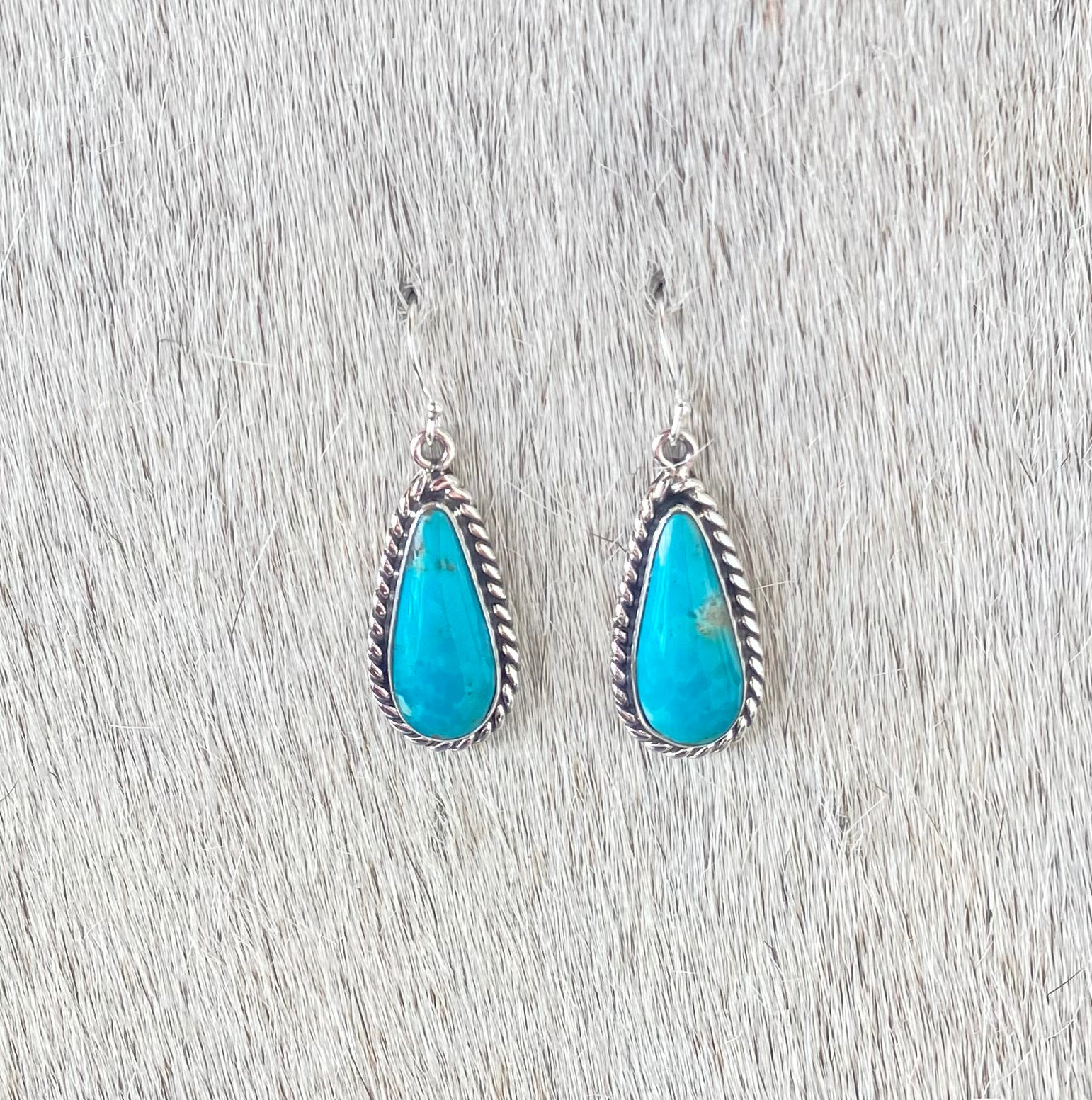 Turquoise Oval Drop Earrings for Women - Handmade Boho Chic Jewelry for Casual & Party Wear