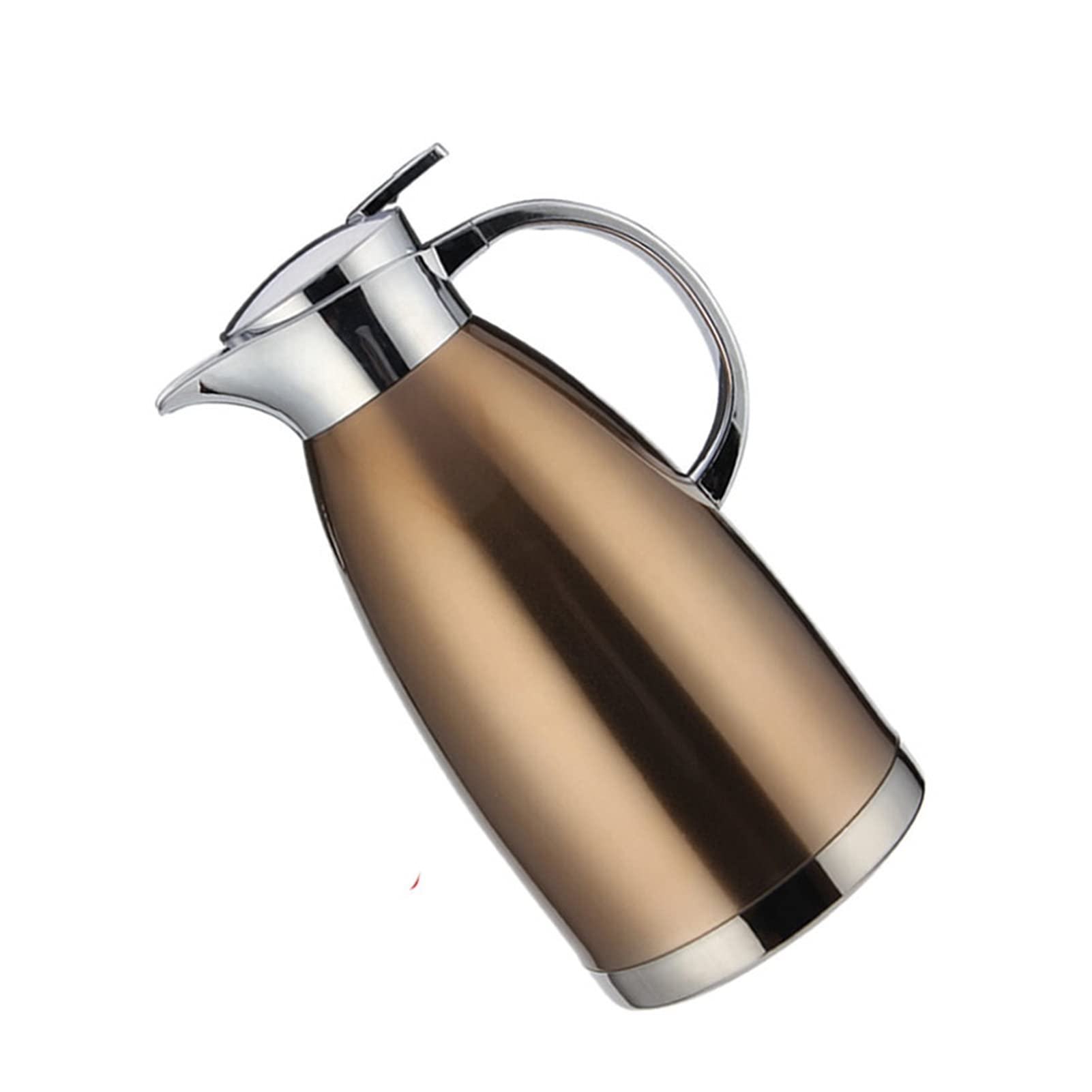 Premium 2.3L Stainless Steel Vacuum Insulated Thermos Bottle - 304 Double Wall Coffee & Tea Thermo Flask for Hot & Cold Drinks - Perfect for Home, Office, Travel & Outdoor Use (Coffee Color)