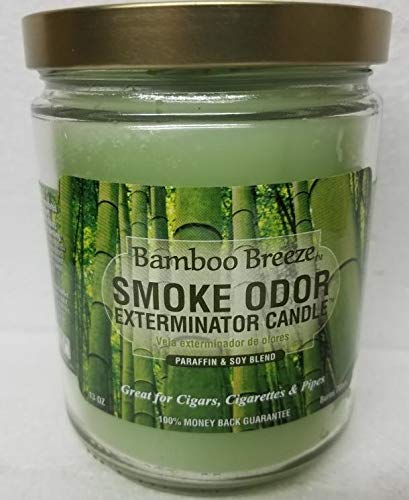 Blue Serenity Smoke Odor Eliminator Candle - 13oz Jar (8-Pack) with Winter Wind, Ocean Breeze, Nag Champa, Bamboo Breeze, Island Rain, Sea Glass & Sandalwood Scents - Perfect for Home, Office, Yoga Studio and Meditation Spaces