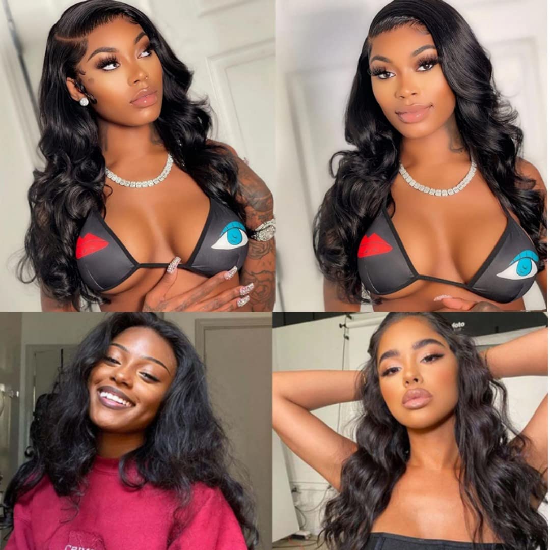 LUMIERE 18 Inch Body Wave Clip In Hair Extensions - 8Pcs Glueless Human Hair Extensions for Black Women, 120g Grade 10A Brazilian Remy Hair, Double Wefts Thick & Soft - Perfect for Daily Wear, Parties & Special Occasions