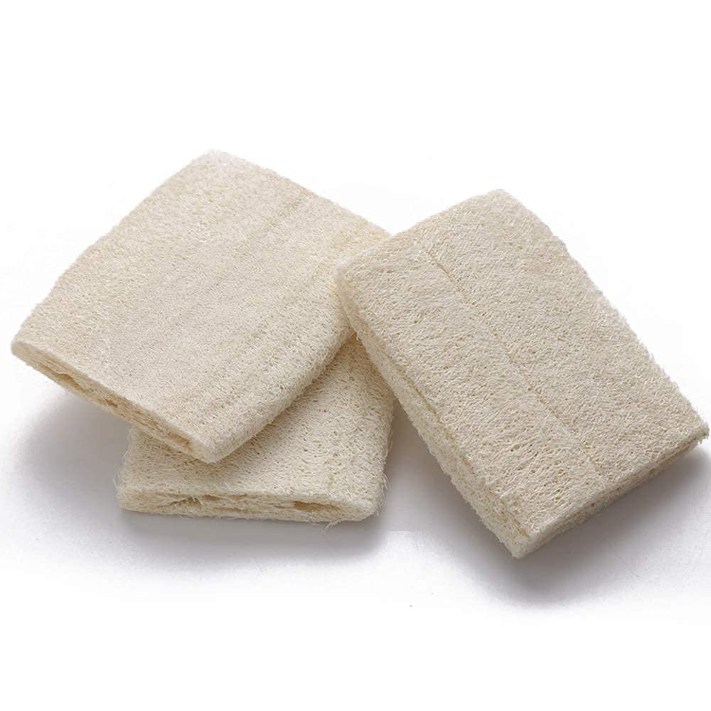 Organic Loofah Bath Scrubber for Men & Women - 100% Natural Exfoliating Body Scrubber - Pack of 2 - Perfect for Shower, Spa & Dry Brushing - Gentle Skin Exfoliation & Improved Circulation