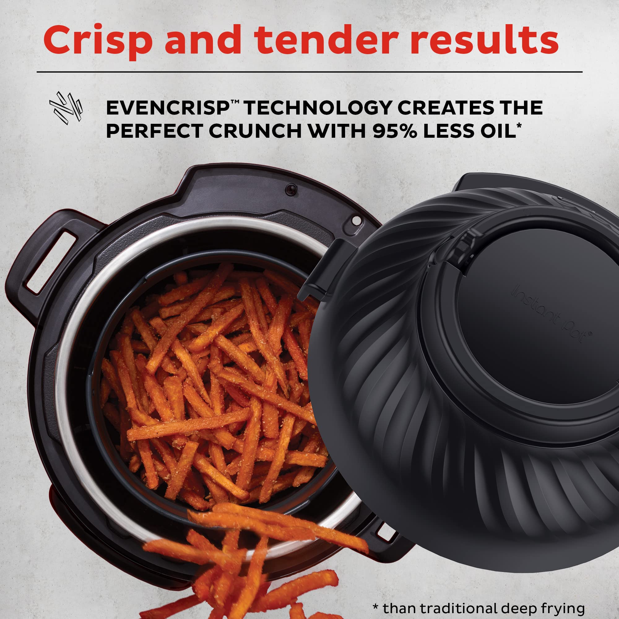 Instant Pot Pro Crisp 11-in-1 Air Fryer & Electric Pressure Cooker Combo | 8 Quart Multi-Cooker for Air Frying, Steaming, Slow Cooking, Sautéing, Dehydrating | Includes Free App with 800+ Recipes | Perfect for Family Meals, Meal Prep & Healthy Cooking
