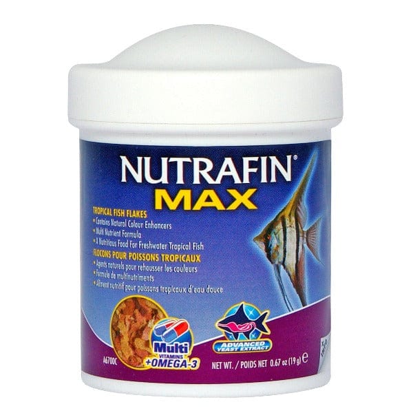 Nutrafin Max Tropical Fish Flakes - Premium Nutrition for Freshwater & Tropical Fish - Ideal for Daily Feeding & Aquarium Maintenance