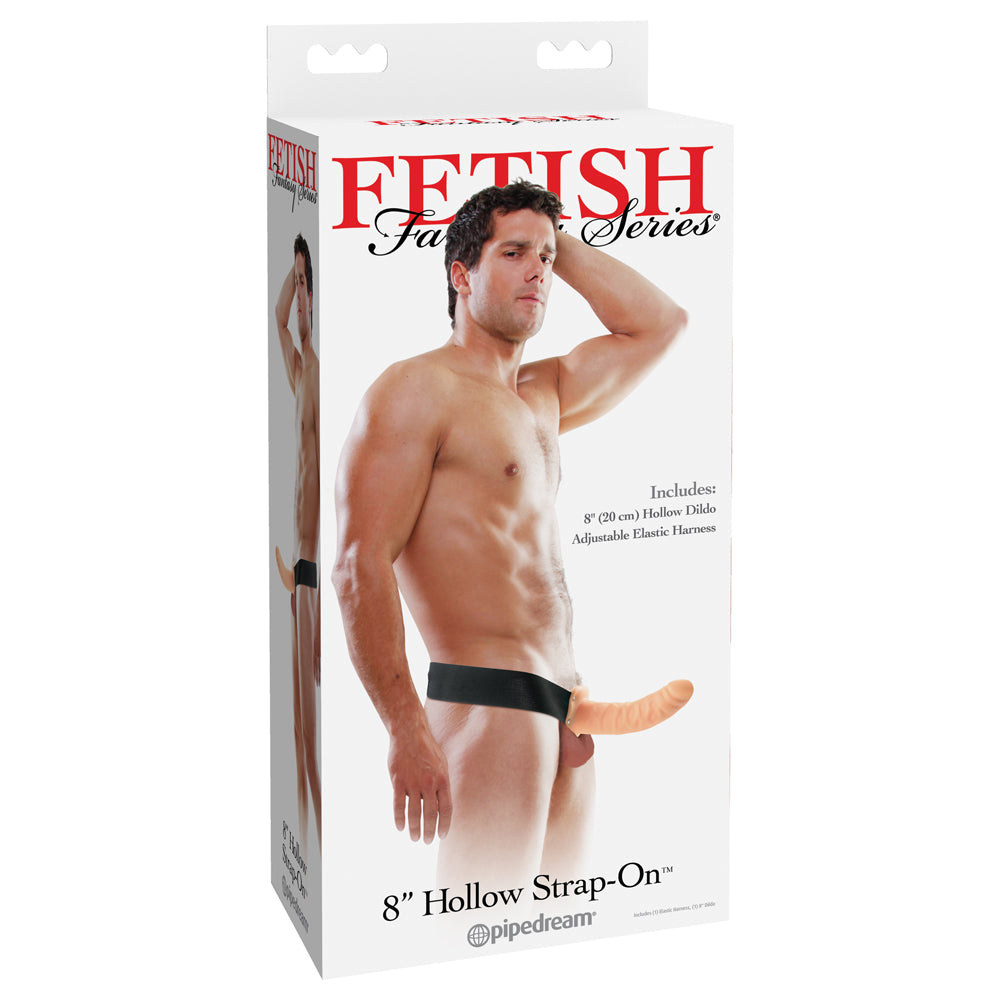 Fetish Fantasy Series 8 Firm Hollow Strap-On Dildo for Women & Couples - Perfect for Role Play, BDSM, and Lesbian Sex