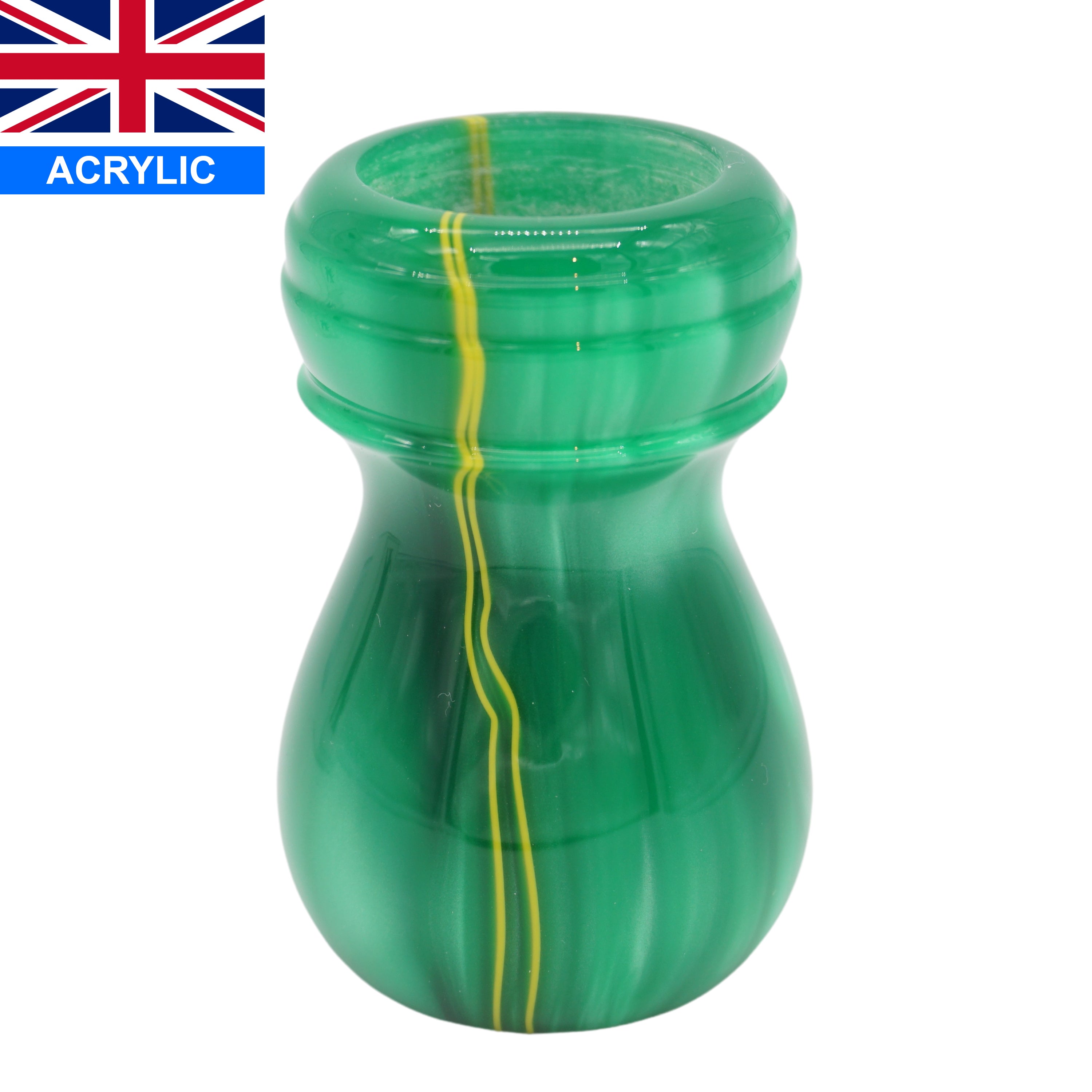 Premium Green Bay Handcrafted Shaving Brush Handle - Fits 24mm & 26mm Knots - Perfect for Wet Shaving & Grooming Gifts - Durable Wooden Handle for Men's Shaving Routine