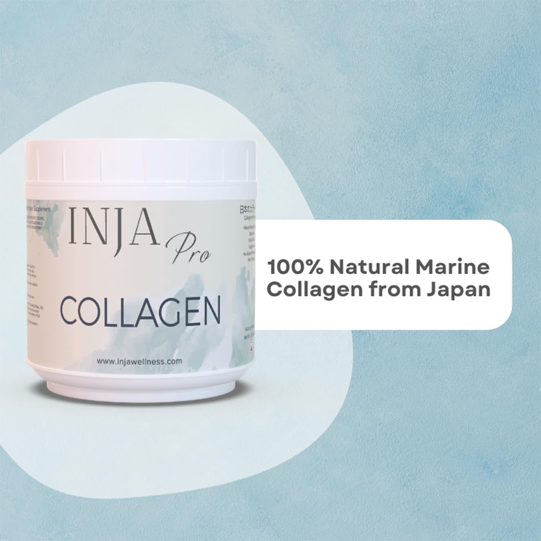 INJA Wellness Pro Marine Collagen Powder - Hydrolyzed Collagen Supplement for Women & Men | Supports Healthy Skin, Hair & Joints | Zero Sugar, Unflavored | 300g (30 Servings) | Perfect for Daily Wellness Routine & Anti-Aging Support