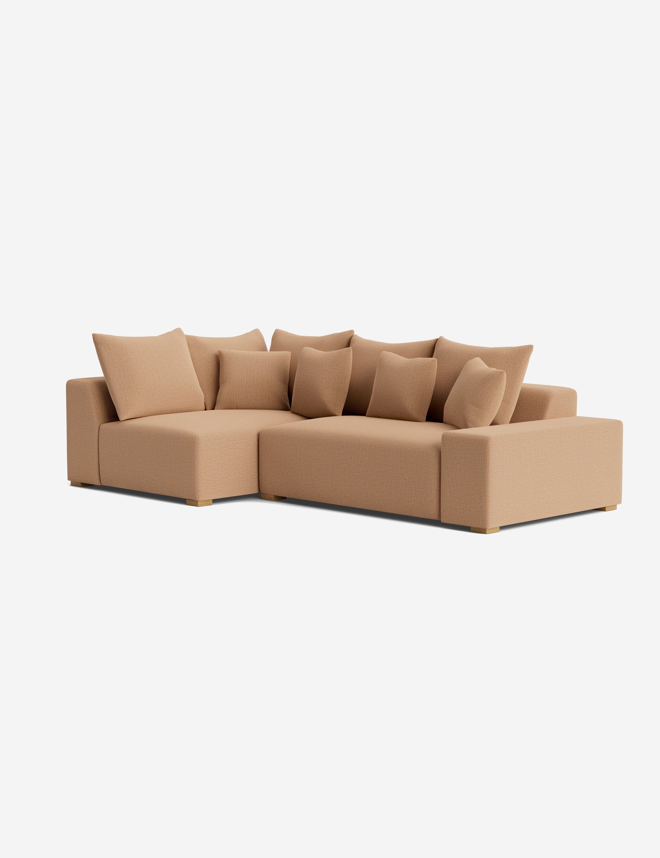 Stylish Clayton Sectional Sofa - Modern L-Shaped Couch for Living Room, Home Theater & Lounge Areas | Comfortable Fabric Upholstery & Spacious Seating
