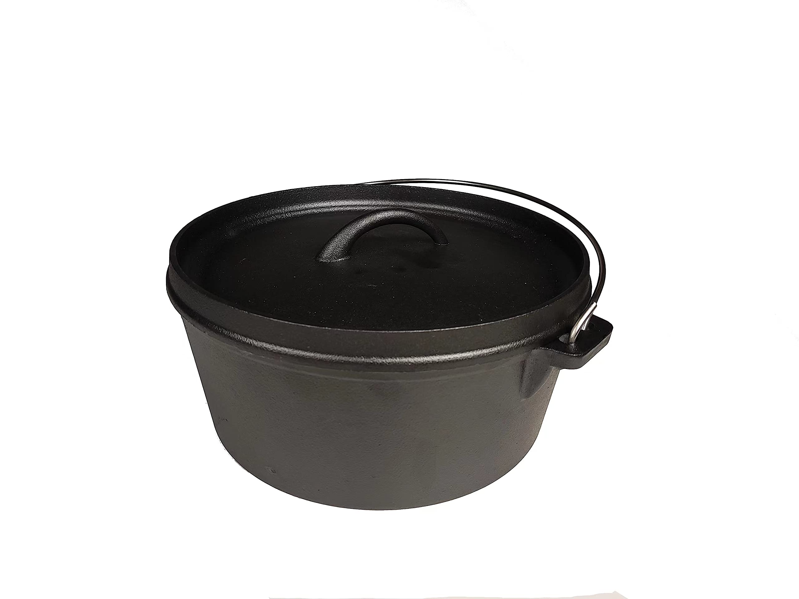 HAWOK Pre-Seasoned Cast Iron Dutch Oven Camping Cooking Set with Carrying Storage Box - Perfect for Outdoor Camping, Backpacking & RV Trips