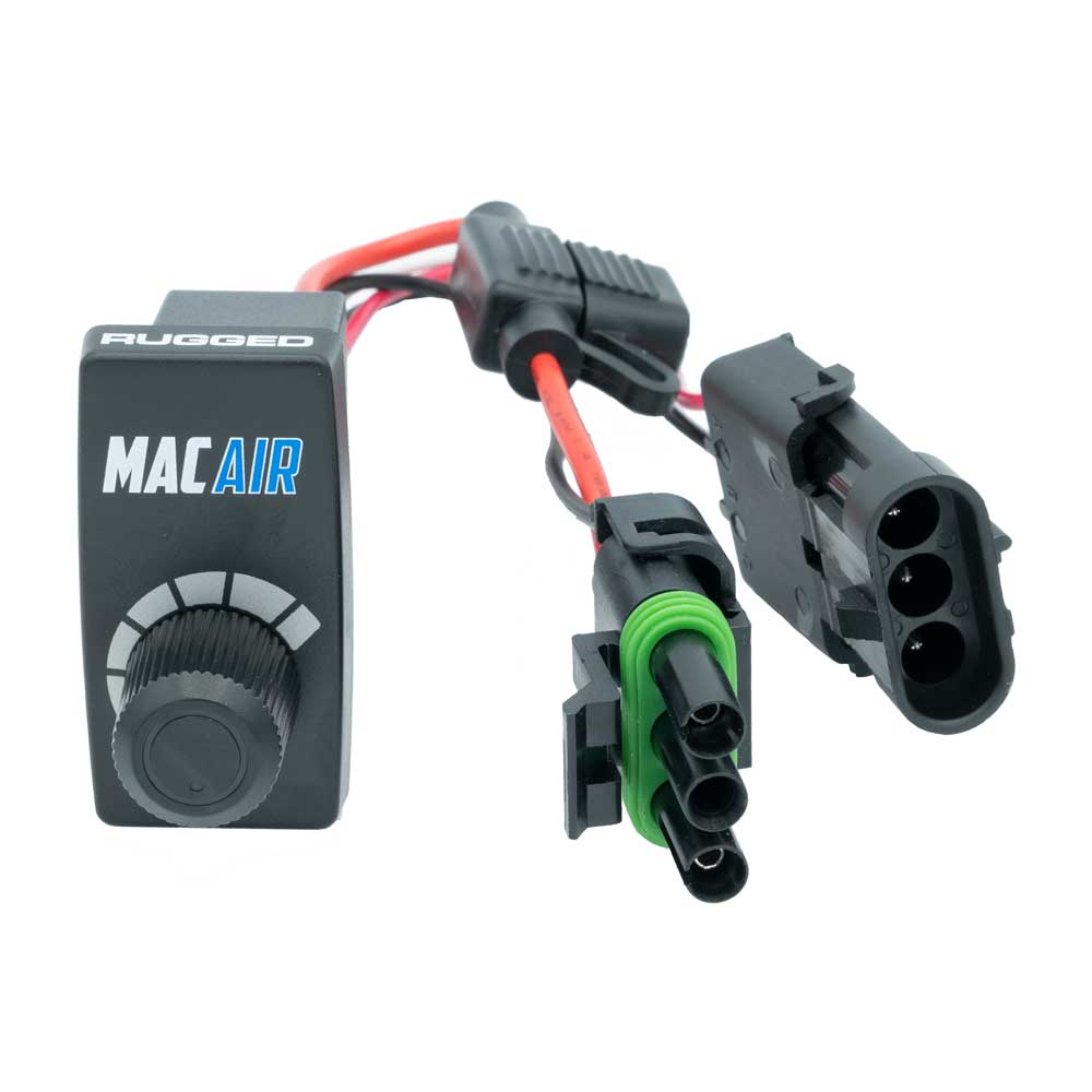 Variable Speed Rocker Switch Controller (VSC) with Wiring Harness for MAC Helmet Air Pumper - Perfect for Industrial Safety Helmets & Air Supply Systems