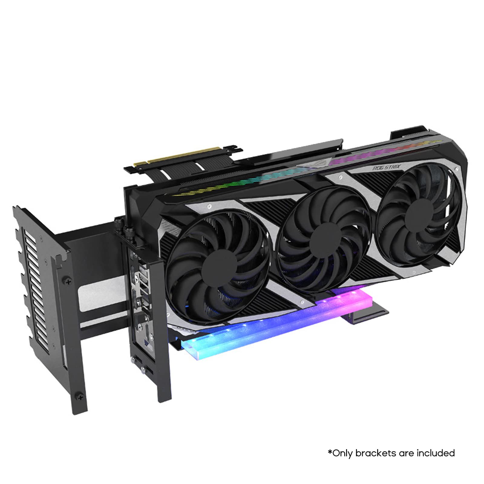 PCI-E X16 Vertical GPU Bracket - Graphics Card Holder & Extension for PC Gaming Rigs | Perfect for Custom PC Builds, Gaming Setups & Workstations