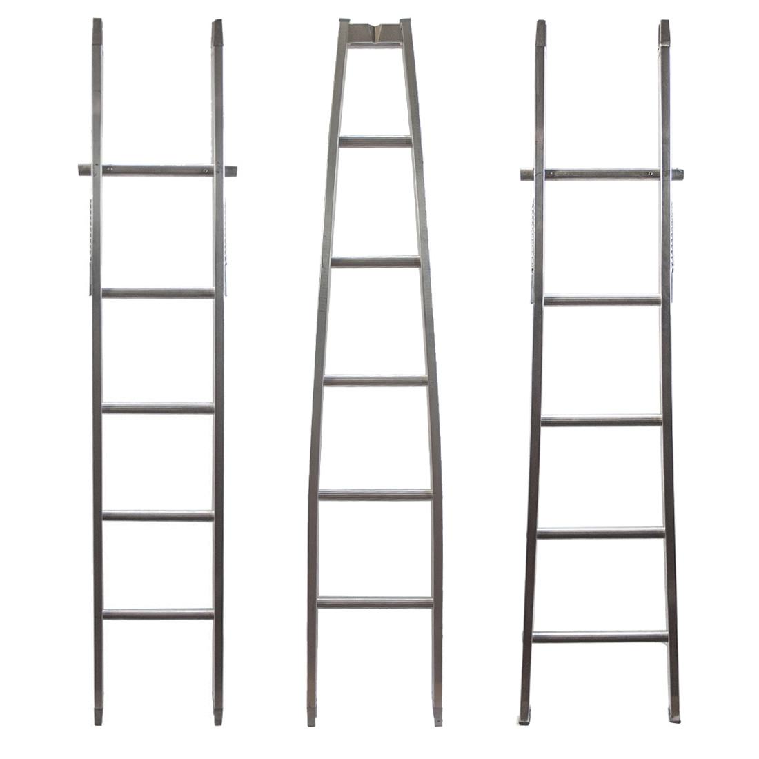 16FT Heavy Duty Metallic Ladder Unloaded Kit - Aluminum Extension Ladder for Home Improvement, Roofing & Construction Work