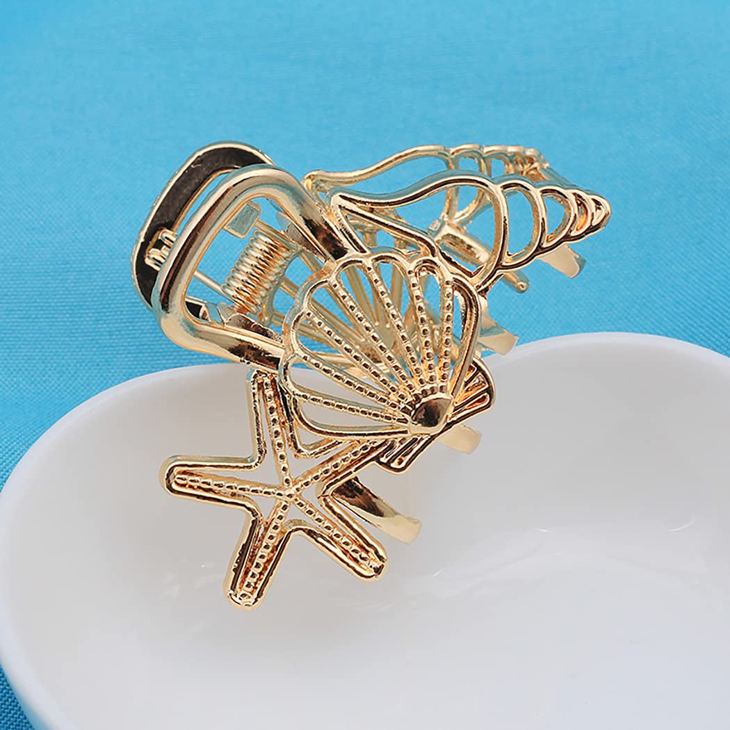 Cute Metal Hair Clips for Women - 3PCS Shiny Alloy Barrettes, Dainty Jaw Clips, Creative Styling Hair Accessories | Perfect for School, Work, Parties & Everyday Use