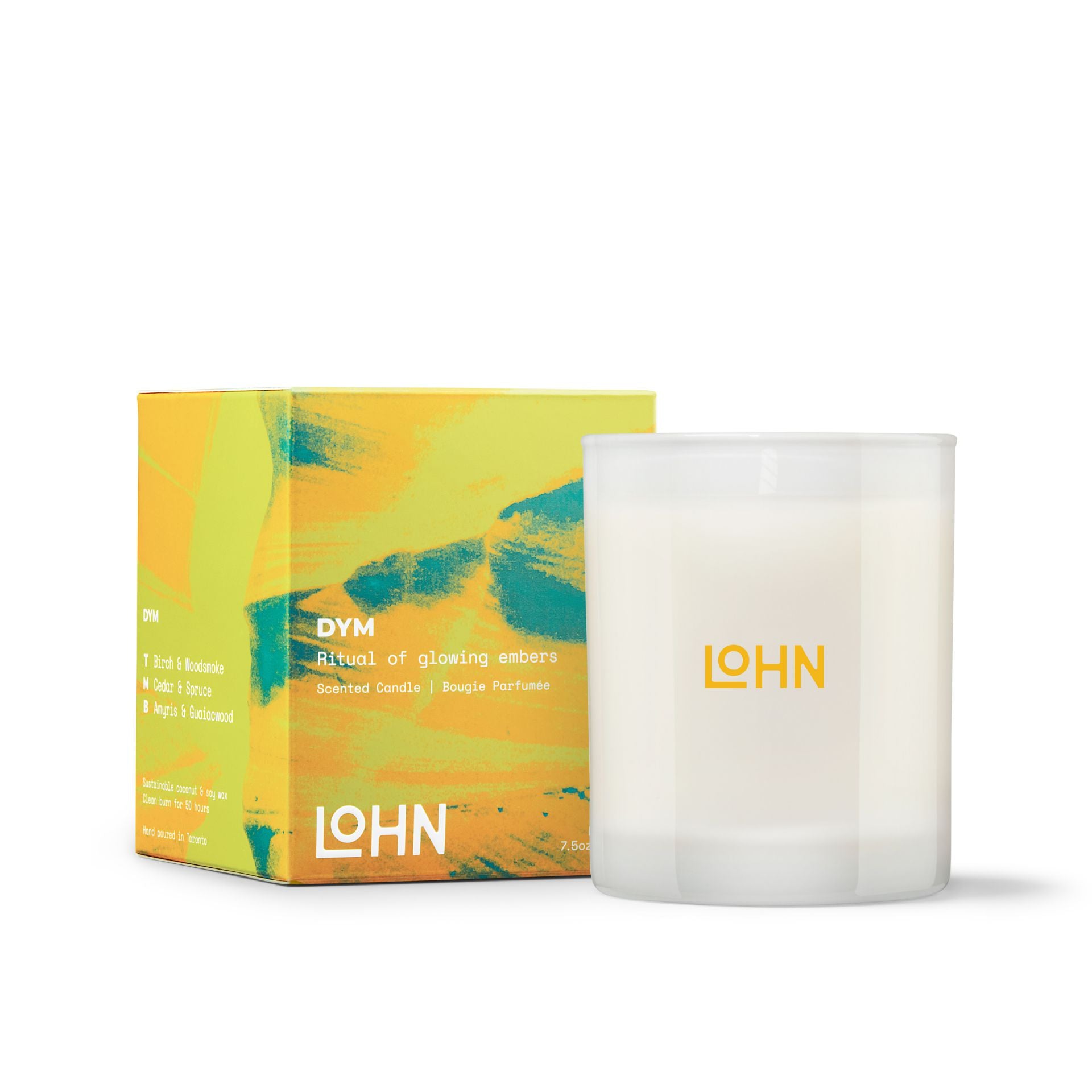 DYM Candle - Spruce & Woodsmoke Scented Soy Wax Candle for Home, Relaxation & Aromatherapy | Perfect for Living Room, Bedroom & Bathroom Decor