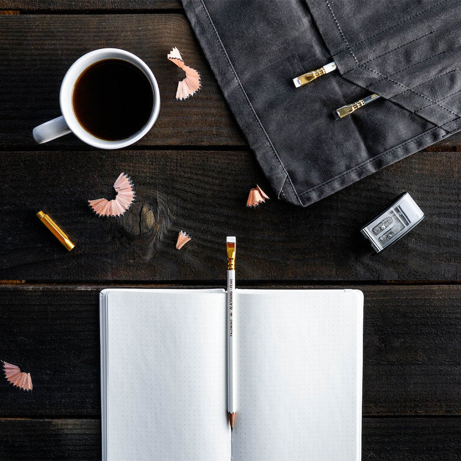 Premium Blackwing Slate Notebook and Pencil Set - A5 White Paper for Writing, Sketching & Journaling - Perfect for Artists, Writers & Students