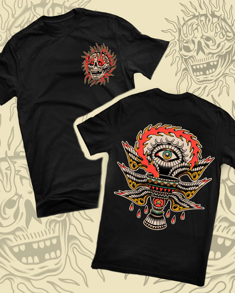 Angel of Death T-Shirt - Gothic Black Graphic Tee for Men & Women | Perfect for Halloween, Metal Concerts & Dark Fashion