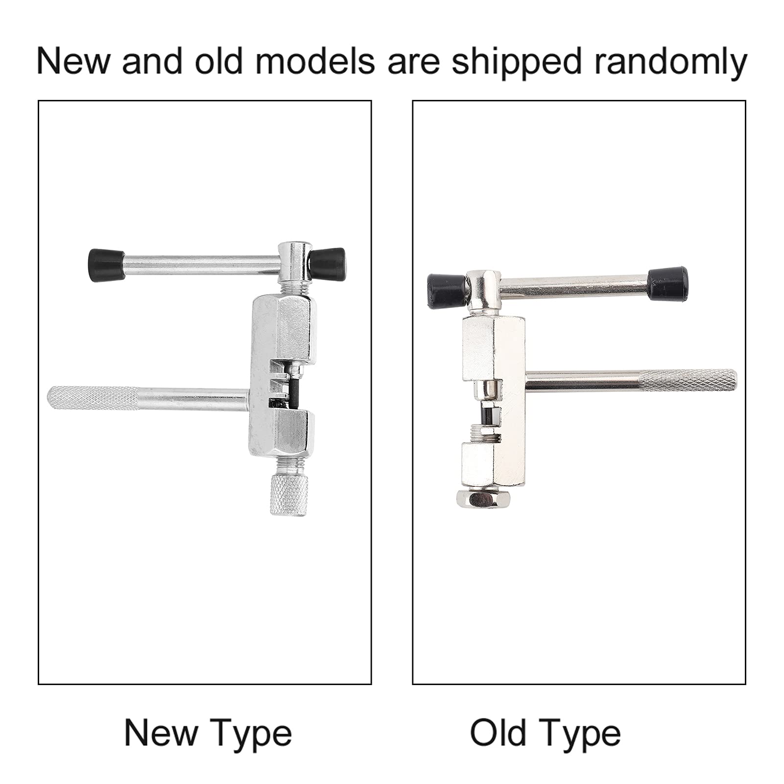Plplaaoo Bicycle Chain Breaker Tool - High Strength Carbon Steel Bike Chain Cutter & Link Splitter Pin Remover for Road & Mountain Cycling | Durable Silver Bike Chain Repair Tool for Professional & DIY Maintenance