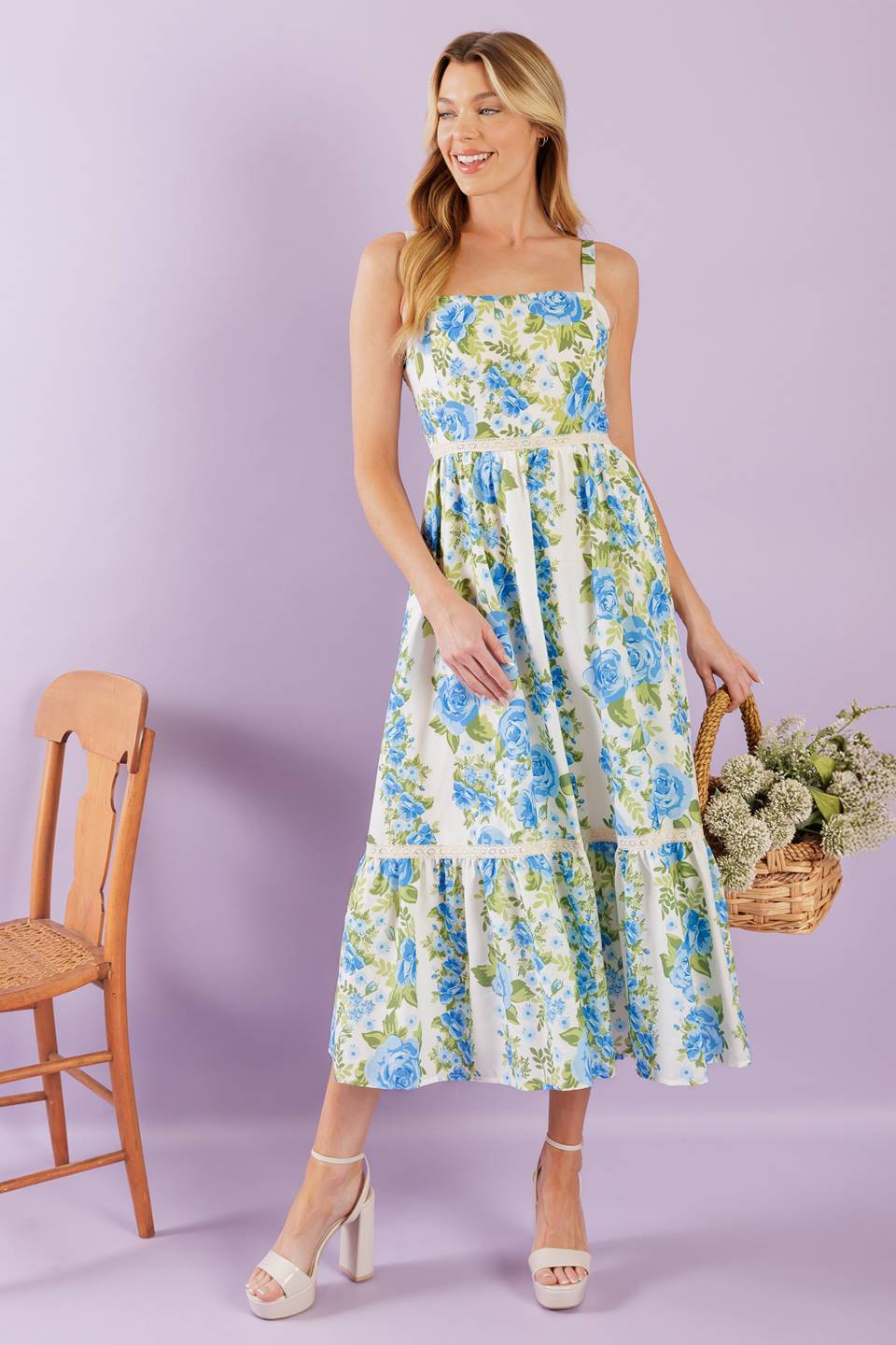 Match My Energy Woven Midi Dress - Stylish Flowy Summer Dress for Women, Perfect for Beach Vacations, Date Nights & Outdoor Parties