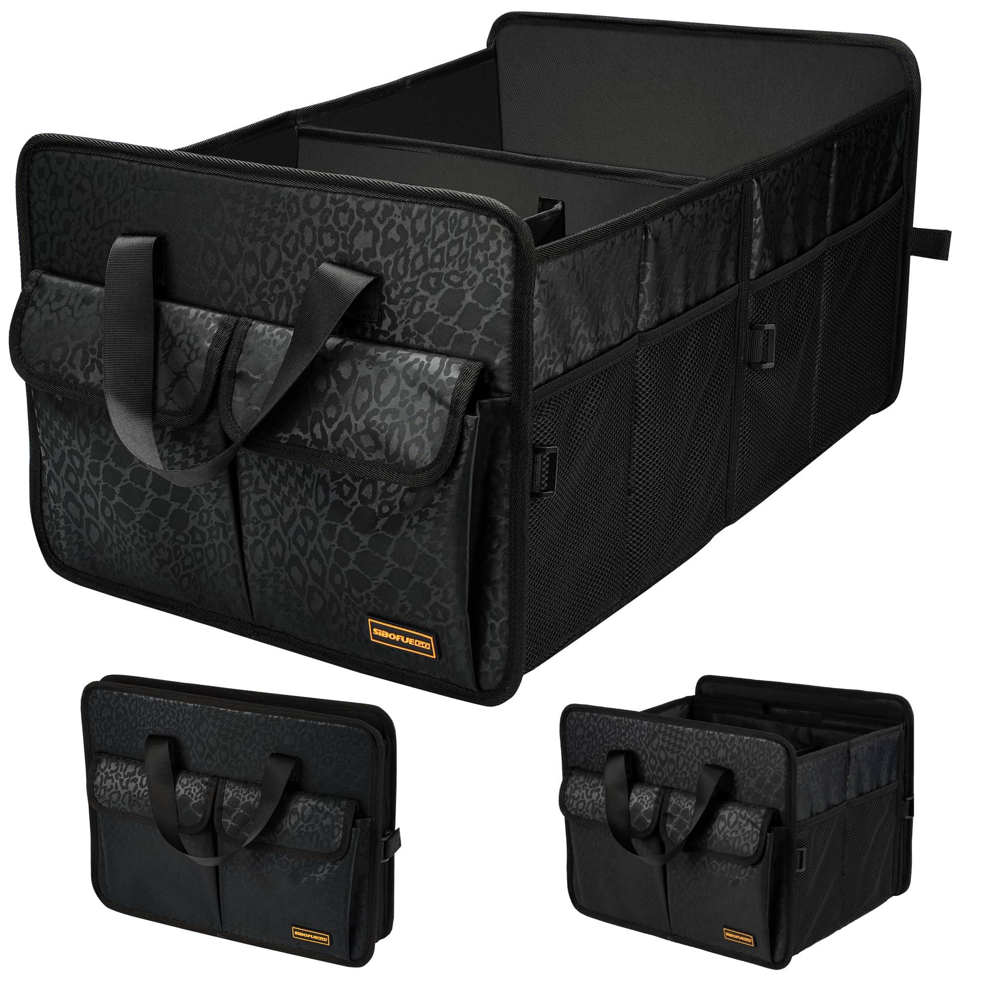 Car Trash Can and Truck Organizer - Portable Auto Garbage Bin & Storage Solution for Road Trips, Commuting, and Travel