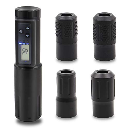 Beoncall Wireless Rotary Tattoo Pen Machine with Japan Motor - Battery Powered Cartridge Tattoo Gun Kit, 5 Needle Grips Included - Perfect for Professional & Home Tattoo Artists, Tattoo Studio Use