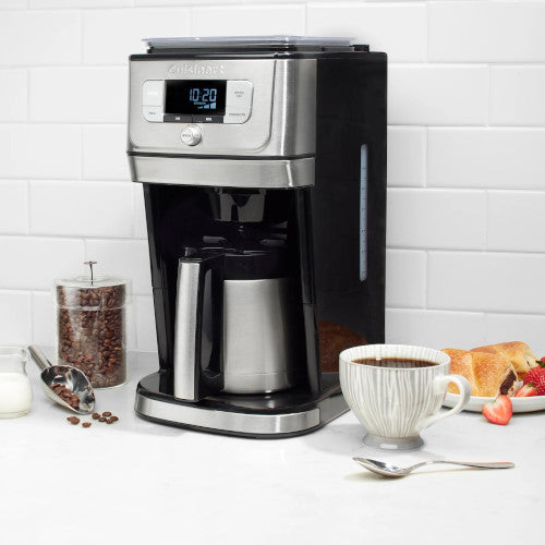 Refurbished CUISINART DGB-850 Burr Grind N' Brew 10-Cup Coffee Maker with Warranty - Perfect for Home, Office & Coffee Enthusiasts