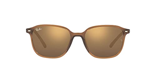 Transparent Brown/Light Brown Mirrored Gold