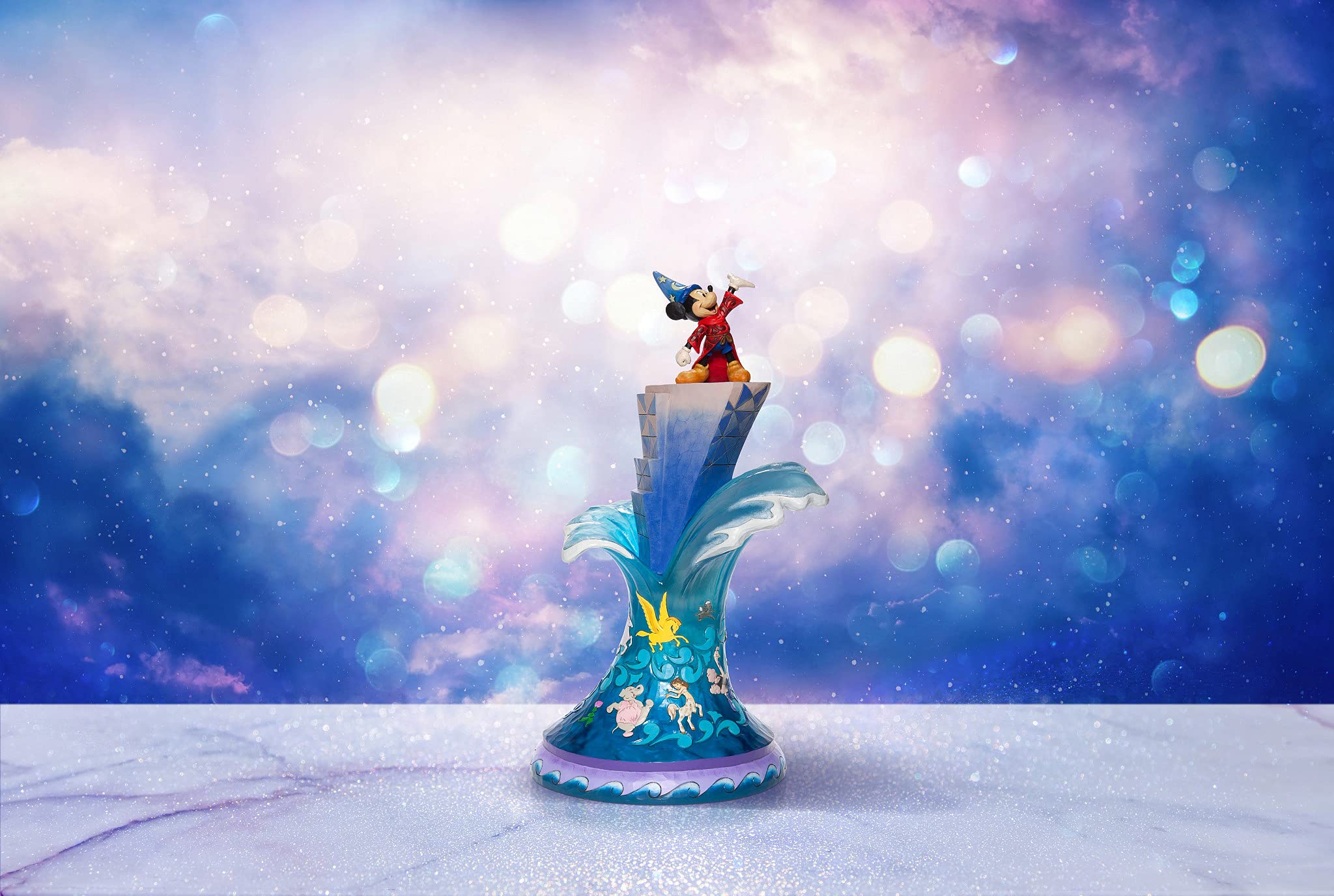 Enesco Disney Traditions by Jim Shore Fantasia Sorcerer's Apprentice Mickey Mouse Figurine - 18.5 Inch Hand-Painted Collectible Statue - Perfect for Disney Fans, Home Decor & Gift Giving