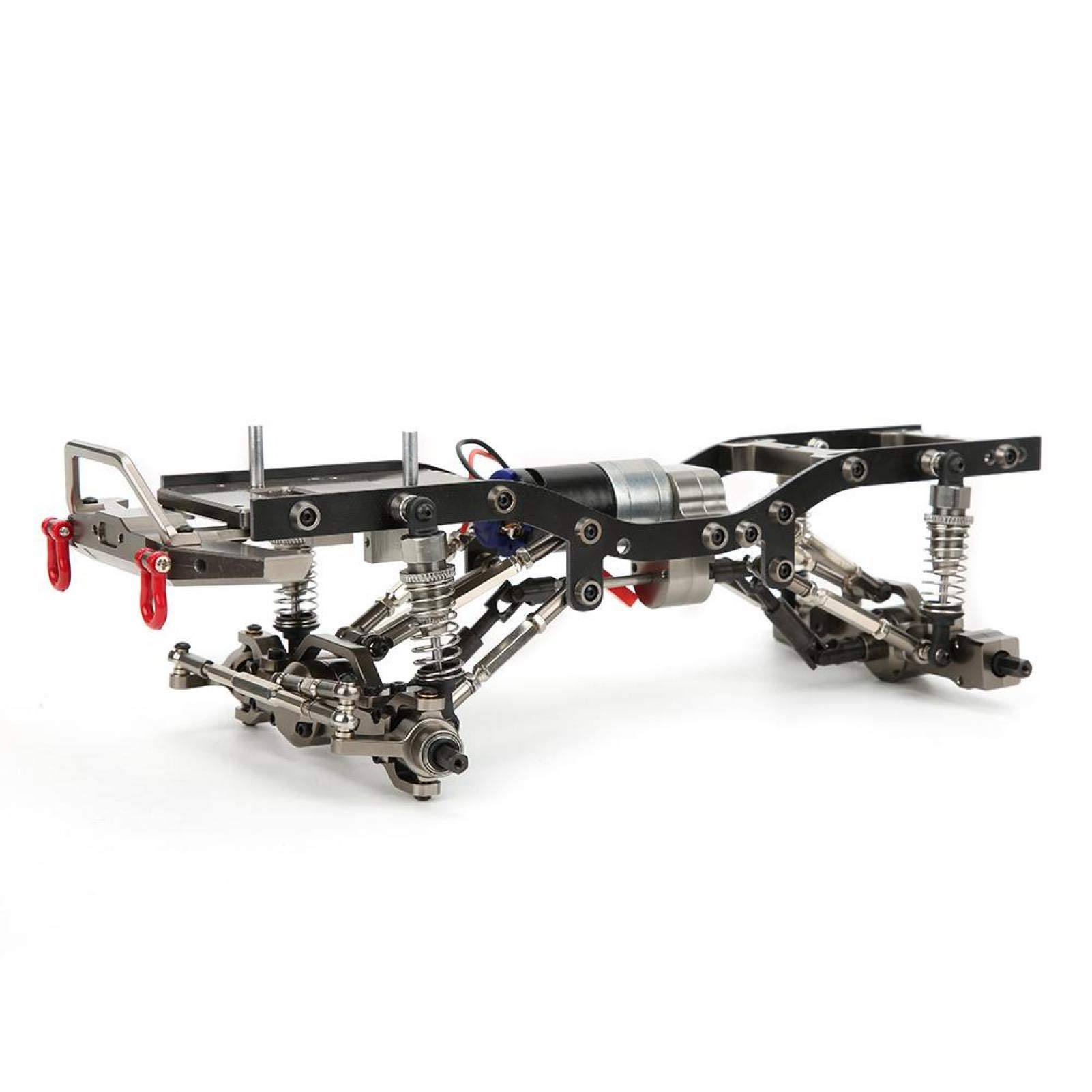 Deryang Carbon Fiber RC Car Chassis Frame for WPL C14 C24 - Lightweight & Durable Remote Control Car Upgrade Part for Off-Road Racing & Crawling
