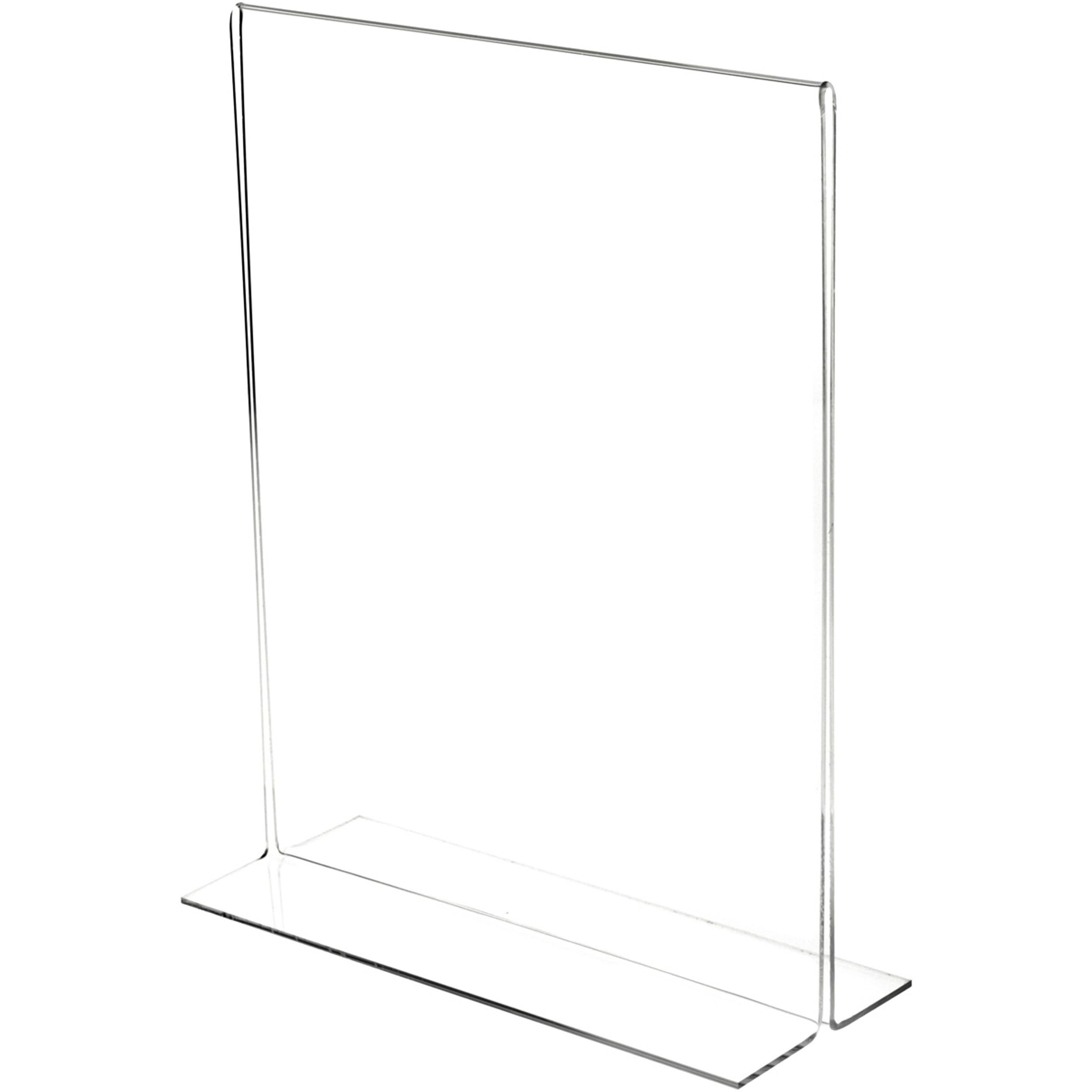 Plymor Clear Acrylic Sign Display & Literature Holder - Bottom-Loading 11x14 Inches (6 Pack) - Perfect for Retail Stores, Restaurants, and Office Signage