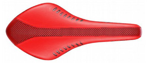 Red with Perforated Bright Red Stripe